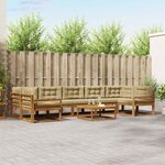 vidaXL Ensemble de canapés d'extérieur 8 Pièces Naturel et Beige