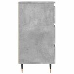 vidaXL Tables de chevet 2 Pièces gris béton 40x35x69 cm bois d’ingénierie