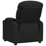 vidaXL Fauteuil de massage Noir Tissu
