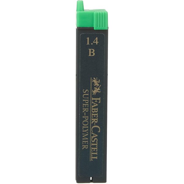 Etui de 6 Mines Super-Polymer pour porte-mines 1 4mm B x 12 FABER-CASTELL