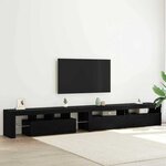 vidaXL Meubles TV 3 Pièces Chêne noir 290 x 36 5 x 40 cm