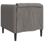 vidaXL Fauteuil taupe tissu