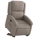 vidaXL Fauteuil inclinable taupe tissu