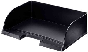 Corbeille à courrier Plus Jumbo A4 à l'italienne Noir LEITZ