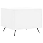 vidaXL Table basse blanc 50x50x40 cm bois d'ingénierie