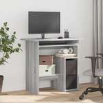 vidaXL Bureau Sonoma gris 80x45x74 cm Bois d'ingénierie
