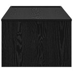 vidaXL Table basse Chêne noir 95 x 50 x 34 cm Bois d'ingénierie