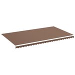 vidaXL Tissu de remplacement pour auvent Marron 6x3 5 m