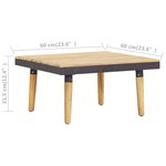 Vidaxl salon de jardin 8 places avec coussins bois d'acacia solide
