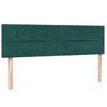 vidaXL Sommier à lattes de lit et matelas vert foncé 160x220cm velours