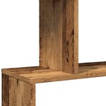 vidaXL Étagère séparatrice de pièce à 5 niveaux vieux bois 70x24x161cm