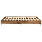 vidaXL Cadre de lit sans matelas vieux bois 140x200 cm bois ingénierie