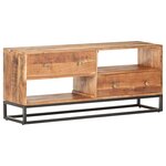 vidaXL Meuble TV 120x30x50 cm Bois d'acacia brut