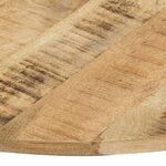 vidaXL Dessus de table Bois de manguier solide Rond 15-16 mm 60 cm