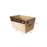 Pack and Move - Lot de 30 caisses en carton - 53 x 30 x 26 cm - Transport  déménagement  stockage