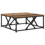 vidaXL Table basse Bois Ancien 70 x 70 x 30 cm Bois d'ingénierie