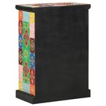 vidaXL Buffet peint à la main avec portes 53x30x75 cm Bois de manguier