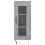vidaXL Buffet Sonoma gris 34 5x34x90 cm Bois d'ingénierie