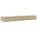 vidaXL Tiroirs de lit avec tiroir Chêne sonoma 150 x 36.5 x 16.5 cm