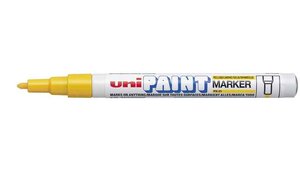 Marqueur PAINT Marker PX21 Pointe conique fine 0 8 - 1 2mm Jaune UNI-BALL