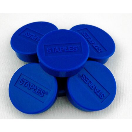 Aimants ronds 25 mm bleus, poids supporté 425 g, paquet de 10 (boîte 10 unités)