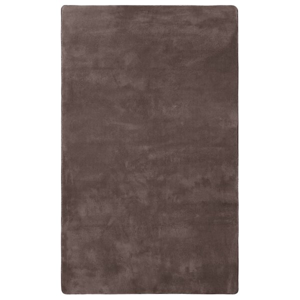 vidaXL Tapis peluche Taupe 270x180 cm