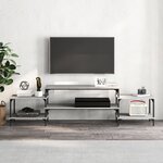 vidaXL Meuble TV sonoma gris 197x35x52 cm Bois d'ingénierie