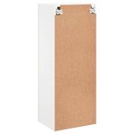 vidaXL Meuble TV mural blanc 40 5x30x102 cm bois d'ingénierie