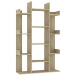 vidaXL Bibliothèque Chêne Sonoma 86x25 5x140 cm Bois d’ingénierie
