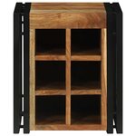 vidaXL Étagère à vin Marron 34.5 x 35 x 39 cm Bois d'acacia massif