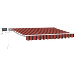 vidaXL Cadre de store manuel avec LEDs 3 5 x 2 5 m