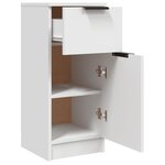 vidaXL Buffets 2 Pièces blanc 30x30x70 cm bois d'ingénierie