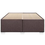 vidaXL Cadre de lit sans matelas marron foncé 140x200 cm tissu