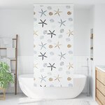 vidaXL Store enrouleur de douche avec cassette largeur du tissu 96 cm