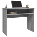 vidaXL Bureau Sonoma gris 90x50x74 cm Bois d'ingénierie