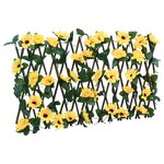 vidaXL Treillis de lierre artificiel extensible 5 Pièces jaune 180x20 cm