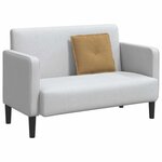 vidaXL Coussin de Dos Marron 50 x 45 cm Tissu en velours côtelé