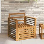 vidaXL Canapé d’extérieur Bois d'Acacia Massif Naturel