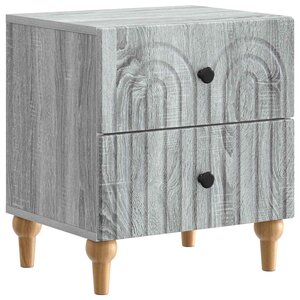 vidaXL Cabinet de chevet avec tiroir Sonoma gris 43 x 34 5 x 48 cm