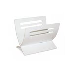 Porte journaux en bois Blanc peint