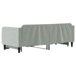 vidaXL Lit de jour avec lit gigogne gris clair 80x200 cm velours