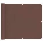 vidaXL Écran de balcon 100 x 800 cm Tissu Oxford Rectangulaire Marron