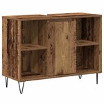 vidaXL Cabinet en vieux bois Bois vieux Bois d'ingénierie Format moyen