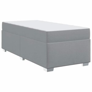 vidaXL Cadre de lit Gris clair 80 x 200 cm tissu