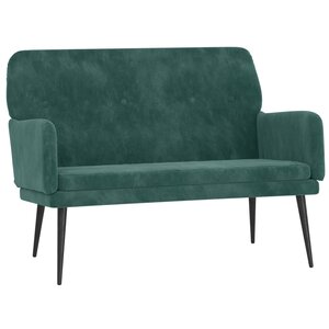 Banc banquette 108 x 79 x 79 cm velours vert foncé 02_0010564