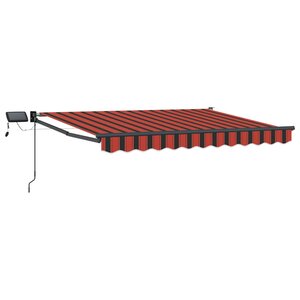 vidaXL Store rétractable manuel avec LEDs 3 5 x 2 5 m