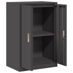 vidaXL Armoire de rangement Noir 60 x 40 x 90 cm Acier
