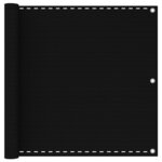 vidaXL Écran de balcon Noir 90x400 cm PEHD