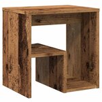 vidaXL Table de chevet vieux bois 40x30x40 cm bois d'ingénierie