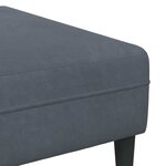 vidaXL Canapé 3 pc Gris foncé Velours